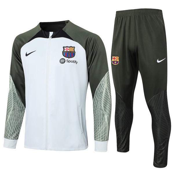 Chandal Barcelona 2024 Blanco Gris